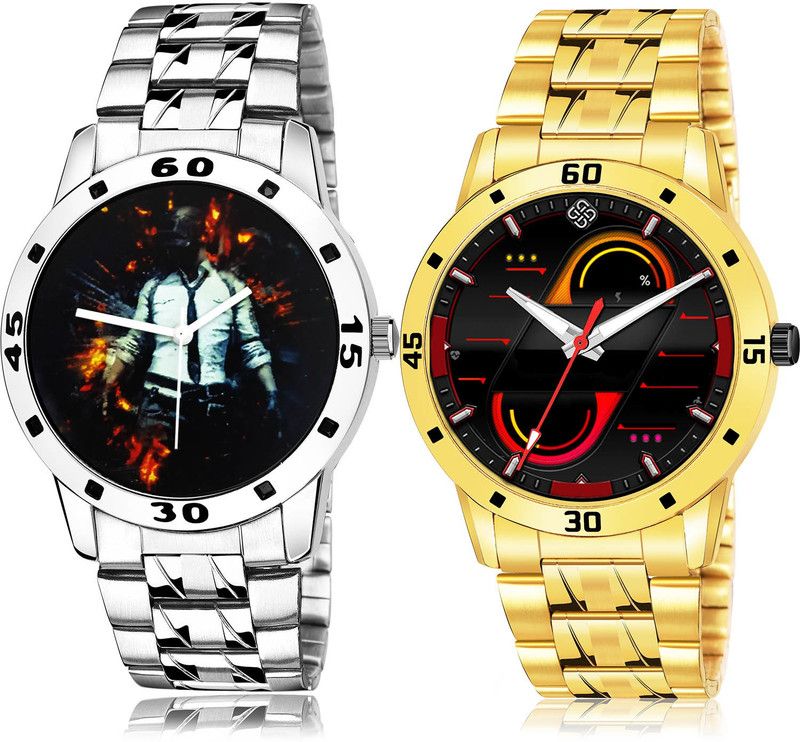 Analog Watch - For Men Modish Rich 2 Watch Combo For Boys And Men - B556-(1-S-21)