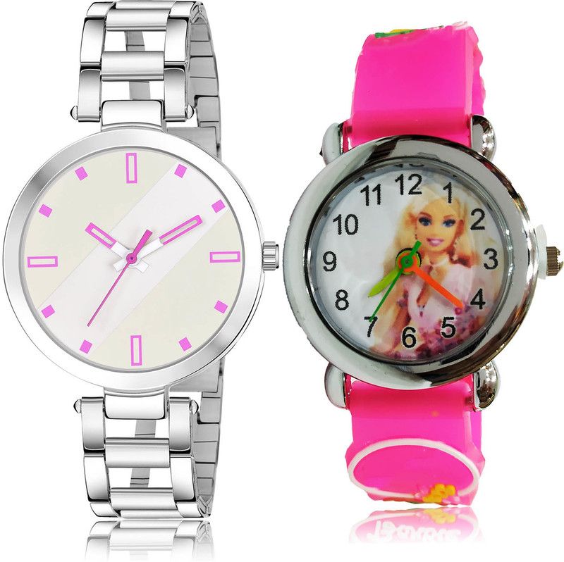 Analog Watch - For Girls Modish Collegian 2 Watch Combo For Women And Girls - GM238-GC44