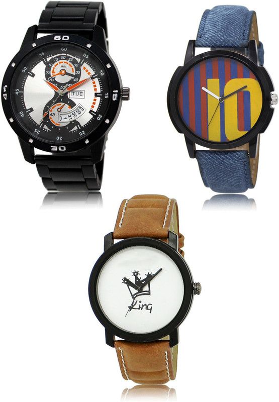 New latest Designer Combo of 3 Analog Watch - For Men 107-10-18