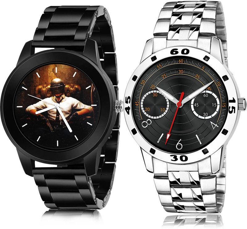 Analog Watch - For Men New Heart 2 Watch Combo For Boys And Men - B452-(67-S-19)