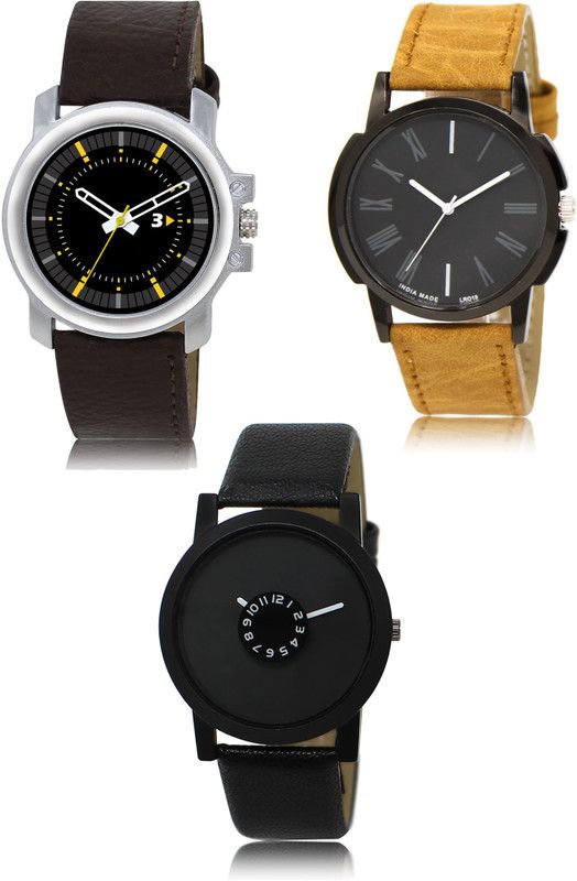 New latest Designer Combo of 3 Analog Watch - For Men 44-19-25