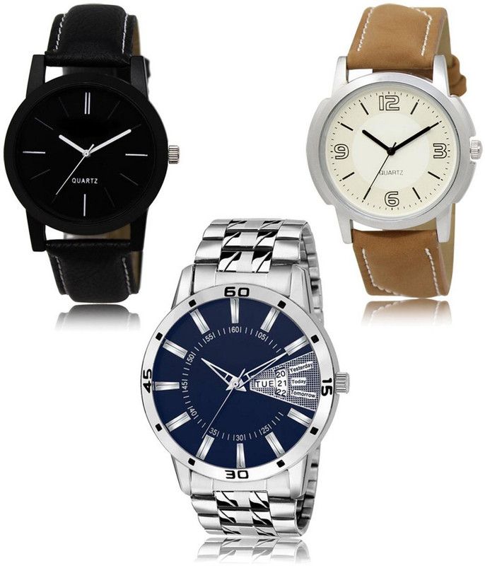 SHIPKART Analog Watch - For Men NEW Luxurious Attractive Stylish Combo SET OF 3 WATCH LR-05-16-102