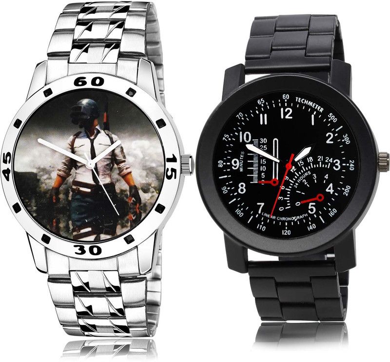 combo watch Analog Watch - For Boys Contemporary Present Pubg Military Army Chain Watch And Chain Watch Watch - B505-B908 (Combo Of 2 )