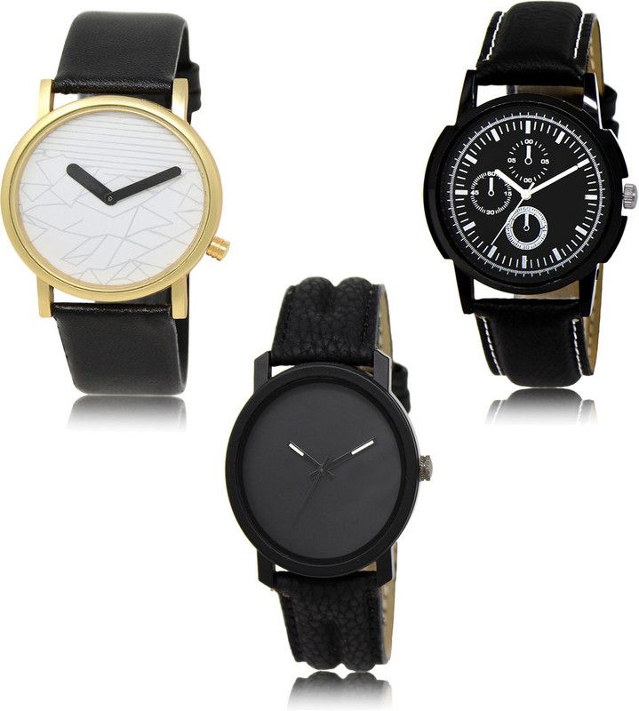 New latest Designer Combo of 3 Analog Watch - For Men LR37-LR13-LR21