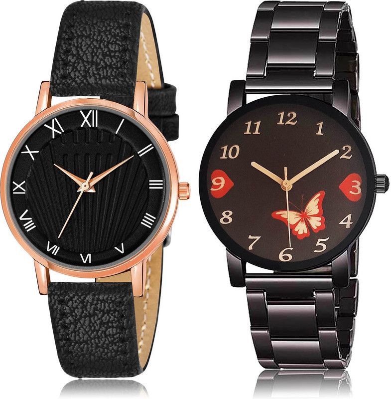 Analog Watch - For Women Classical 3D Design 2 Watch Combo For Women And Girls - GW50-GCPL14