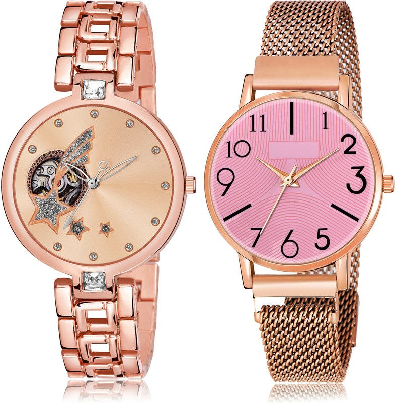 Analog Watch - For Women Brand New Collegian 2 Watch Combo For Women And Girls - G664-GW62