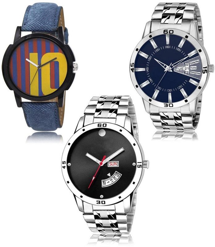 New latest Designer Combo of 3 Analog Watch - For Men LR-10-102-104