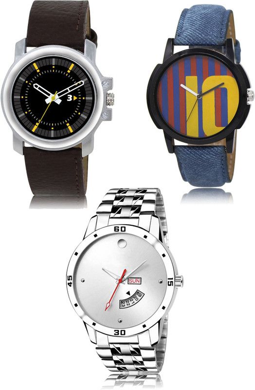 New latest Designer Combo of 3 Analog Watch - For Men 44-10-103