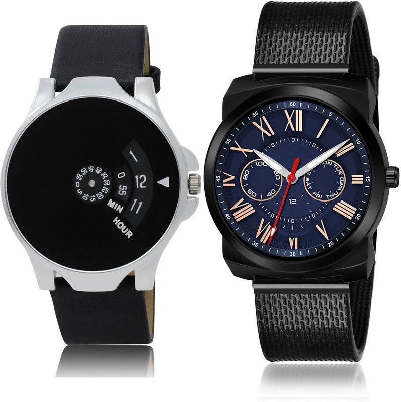 Analog Watch - For Men New Designer 2 Watch Combo For Boys And Men - BO52-(62-S-10)