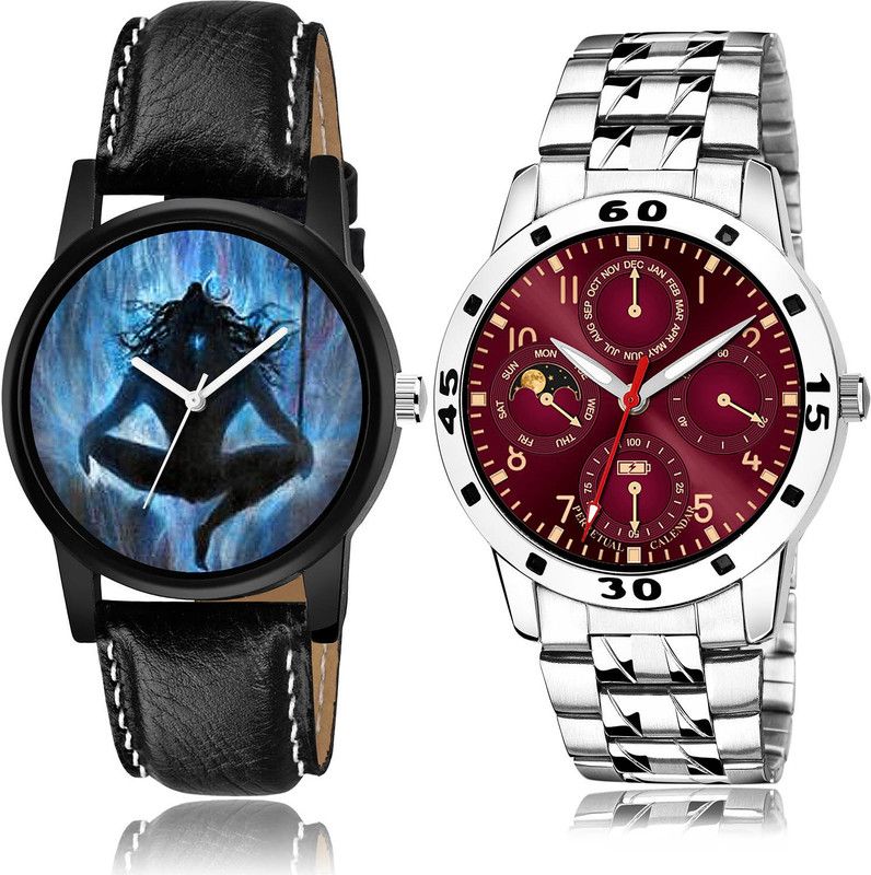 Analog Watch - For Men Brand New Branded 2 Watch Combo For Boys And Men - B24-(12-S-19)
