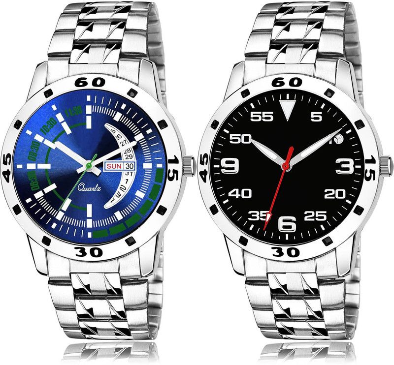 Analog Watch - For Men Modish Collection 2 Watch Combo For Boys And Men - BL46.110-(75-S-19)