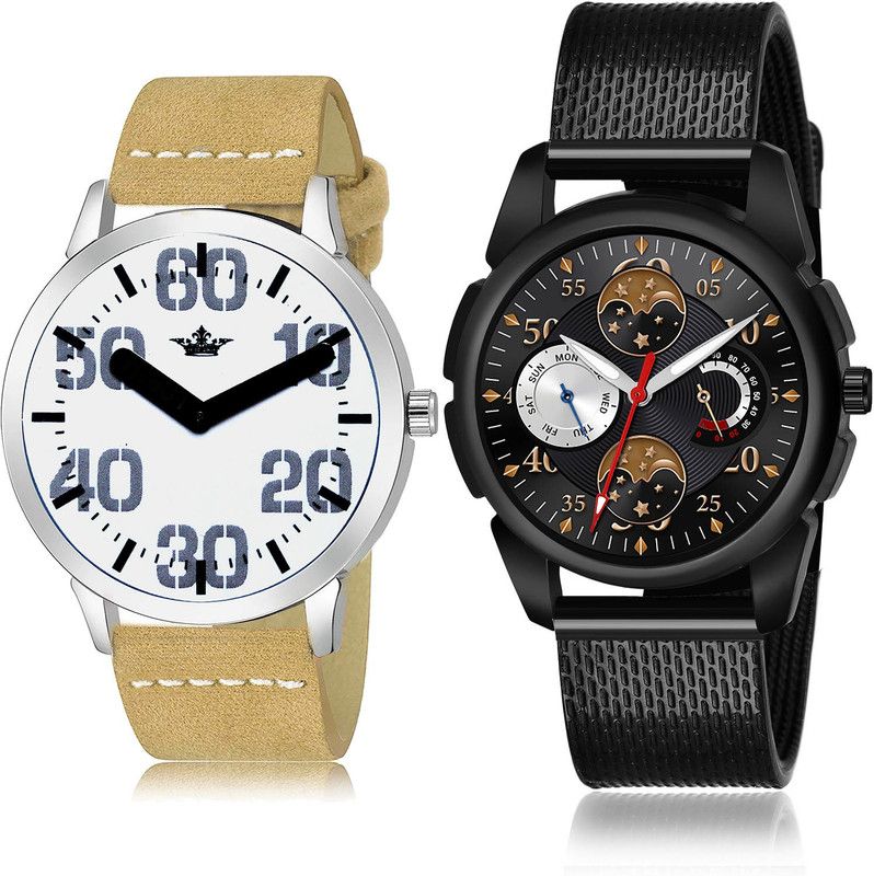 Analog Watch - For Men Treading Unique 2 Watch Combo For Boys And Men - BL46.62-(49-S-10)