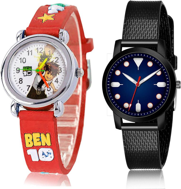Analog Watch - For Girls Modish Heart 2 Watch Combo For Women And Girls - GC117-(65-L-10)