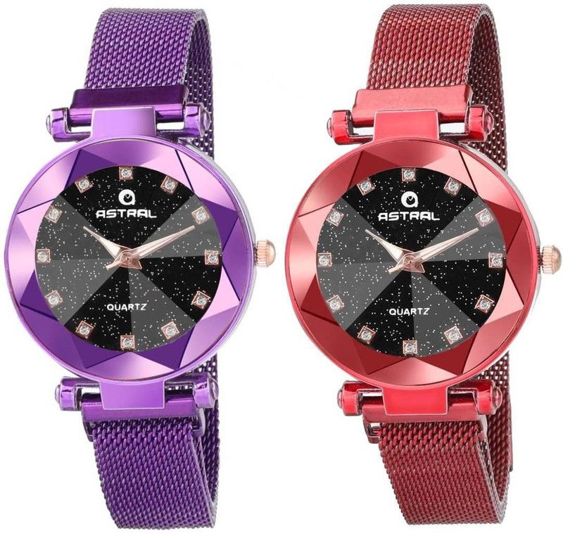 Analog Watch - For Girls purplered01