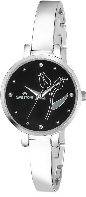Analog Watch - For Women Swisst (W)- BLK-FLR BNGL