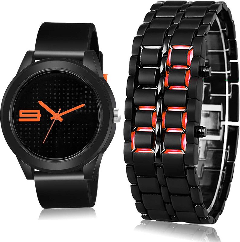 combo watch Analog Watch - For Men & Women Treading Gift Sports And Led Matel Combo Watch For Boys And Men - BM104-B127