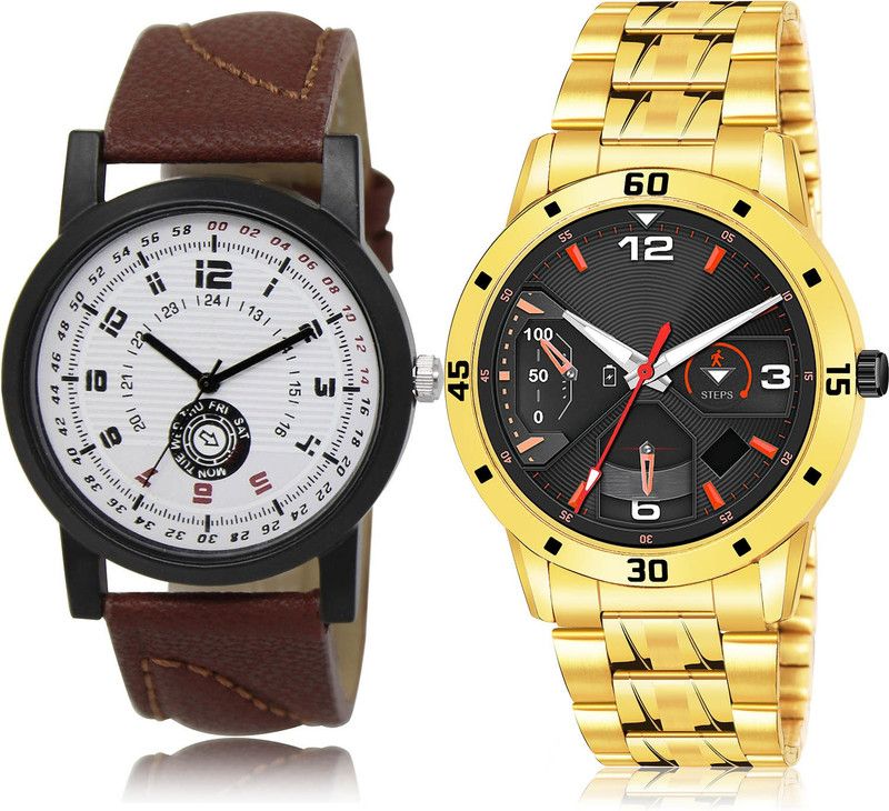 Analog Watch - For Men Latest Luxury 2 Watch Combo For Boys And Men - BL46.11-(40-S-21)