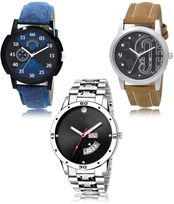 New latest Designer Combo of 3 Analog Watch - For Men -02-14-104
