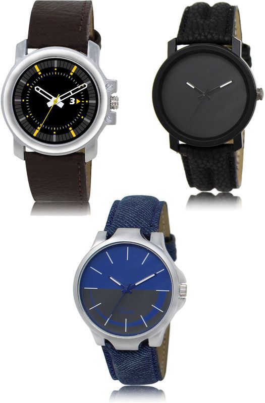 New latest Designer Combo of 3 Analog Watch - For Men 44-21-24