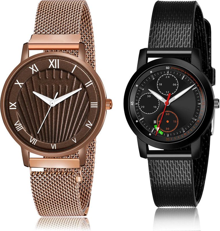Analog Watch - For Girls Classical Designer 2 Watch Combo For Women And Girls - G519-(11-L-10)