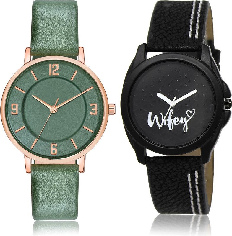 Analog Watch - For Women Treading Fancy 2 Watch Combo For Women And Girls - GM393-GL234