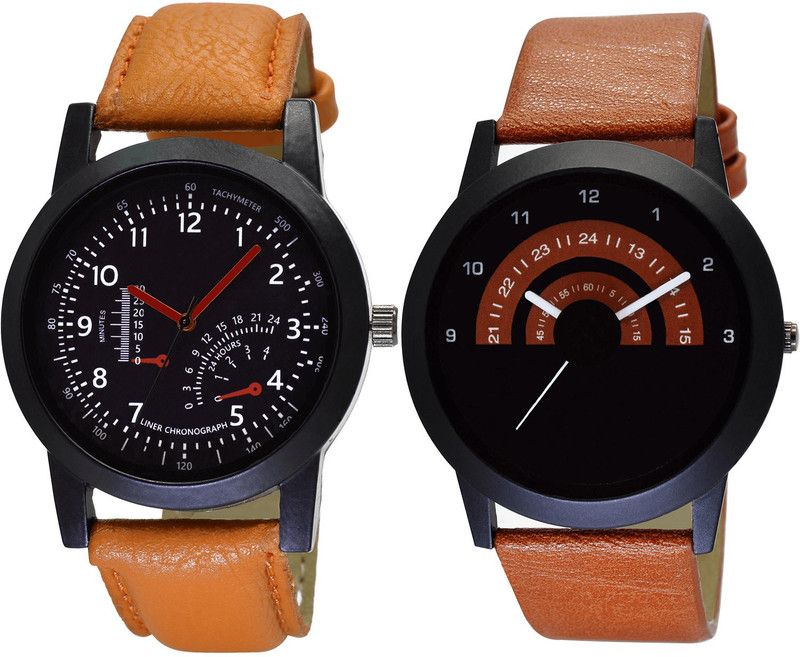 combo watch Analog Watch - For Girls Treading Style Analogue Brown Color Boys And Men Watch - B29-B46 (Combo Of 2 )