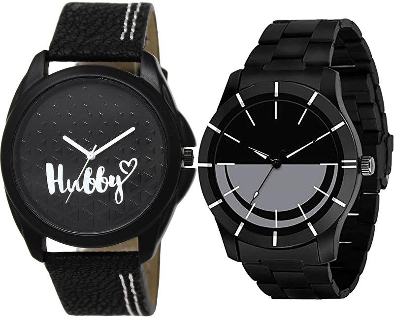 combo watch Analog Watch - For Girls Treading Quartz Hubby Analogue Black Color Boys And Men Watch - BL46.31-B108 (Combo Of 2 )