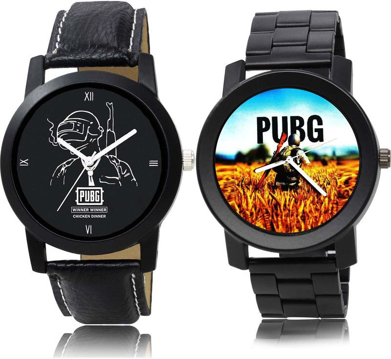combo watch Analog Watch - For Boys Best Diwali Pubg Military Army And Pubg Military Army Chain Watch Combo Watch For Boys And Men - BO45-B489