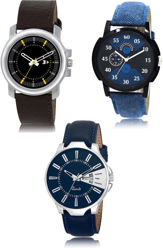 New latest Designer Combo of 3 Analog Watch - For Men 44-02-23