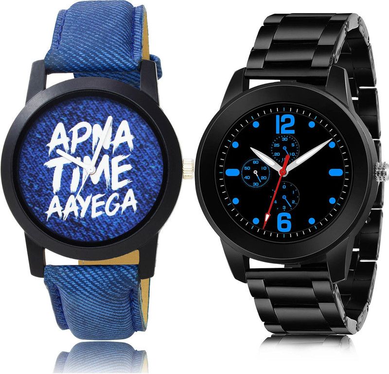 Analog Watch - For Men Classical Designer 2 Watch Combo For Boys And Men - BO41-(68-S-20)