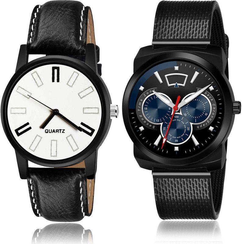 Analog Watch - For Men Best Exclusive 2 Watch Combo For Boys And Men - B924-(61-S-10)