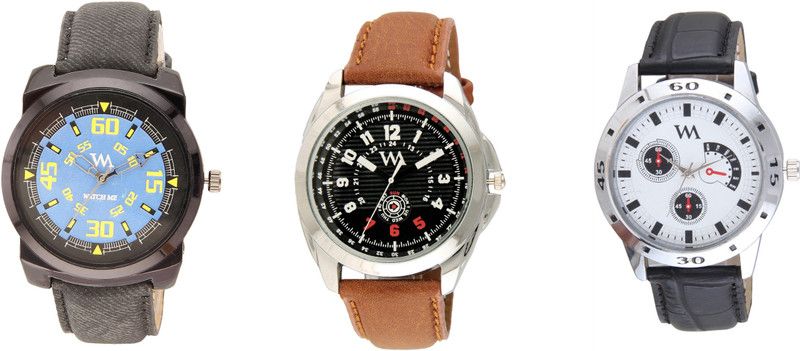 Unique Designer Stylish Analog Watch - For Men JG-AWC-012-013-16-BK