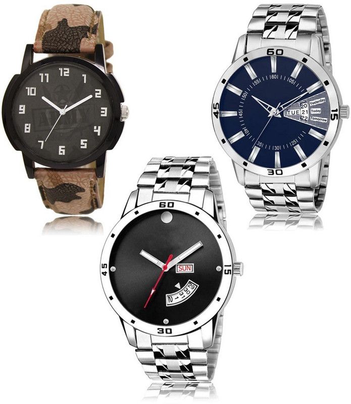 New latest Designer Combo of 3 Analog Watch - For Men LR-03-102-104