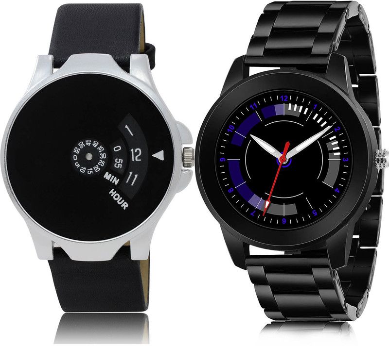Analog Watch - For Men Brand New Wrist 2 Watch Combo For Boys And Men - BO52-(44-S-20)