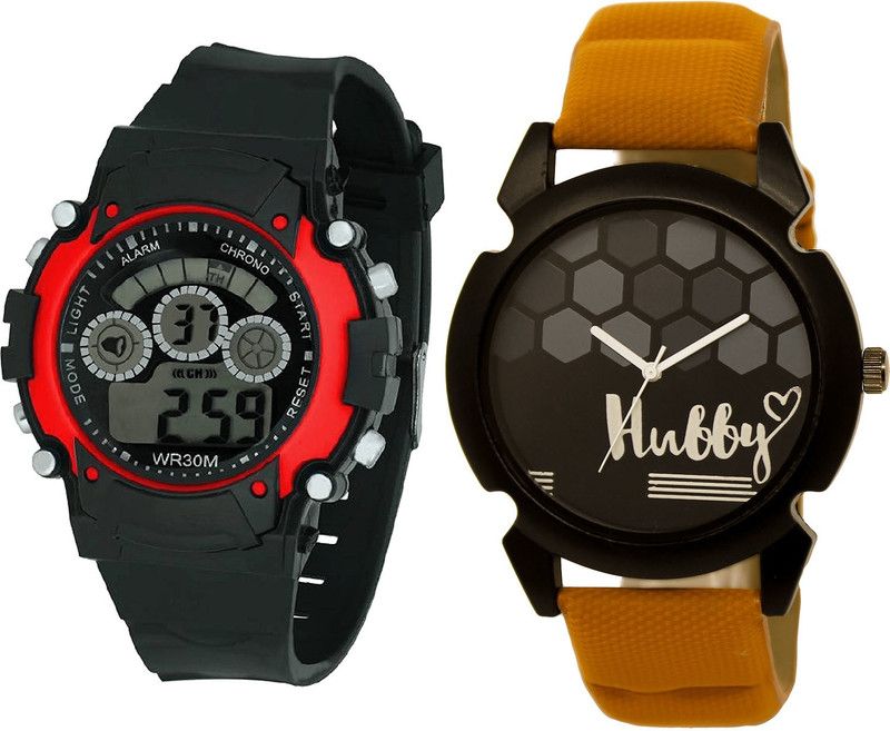 combo watch Analog Watch - For Girls New Party Wedding Kids And Hubby Analogue Black And Brown Color Boys And Men Watch - B5-BL46.32 (Combo Of 2 )
