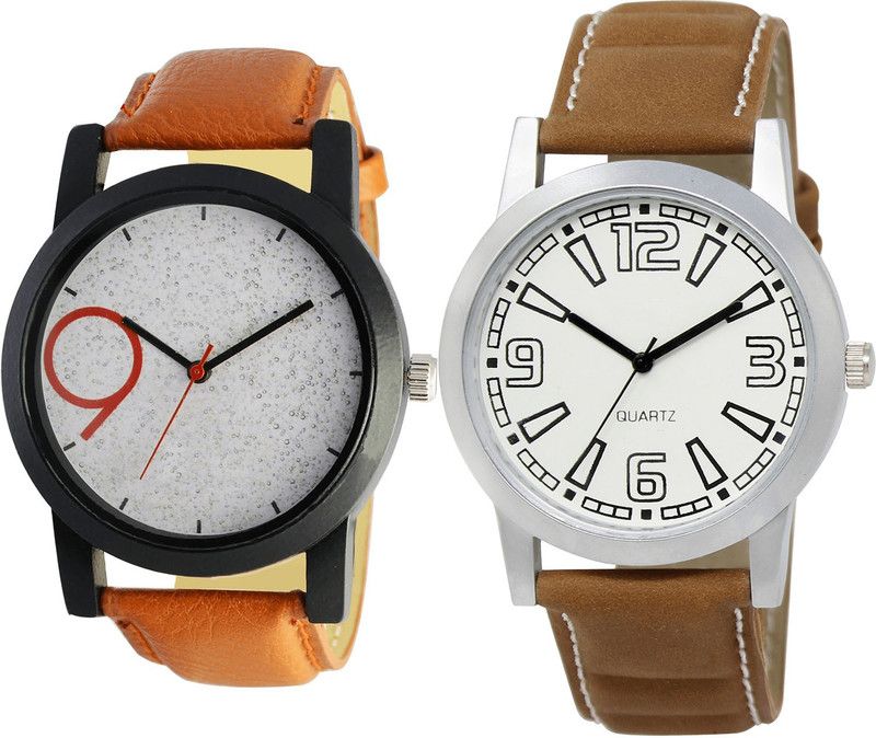 combo watch Analog Watch - For Girls Classical Formal Analogue Brown Color Boys And Men Watch - B33-BL46.15 (Combo Of 2 )