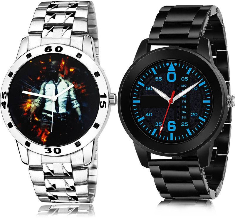 Analog Watch - For Men Modish Style 2 Watch Combo For Boys And Men - B556-(24-S-20)