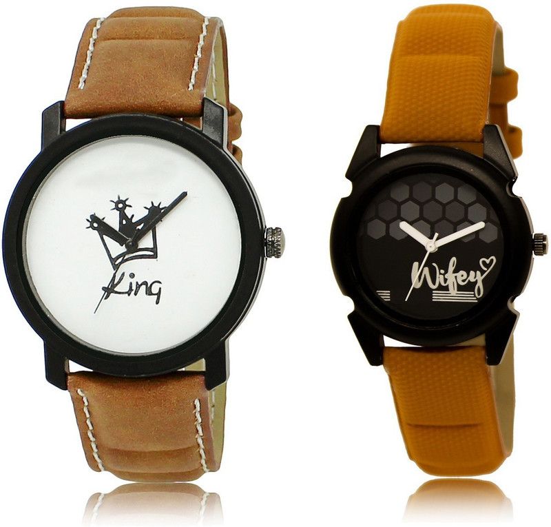 New Latest Designer Combo of 2 Analog Watch - For Couple LR18-LR235