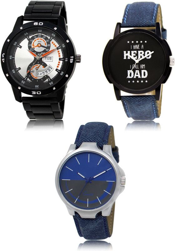 New latest Designer Combo of 3 Analog Watch - For Men 107-07-24