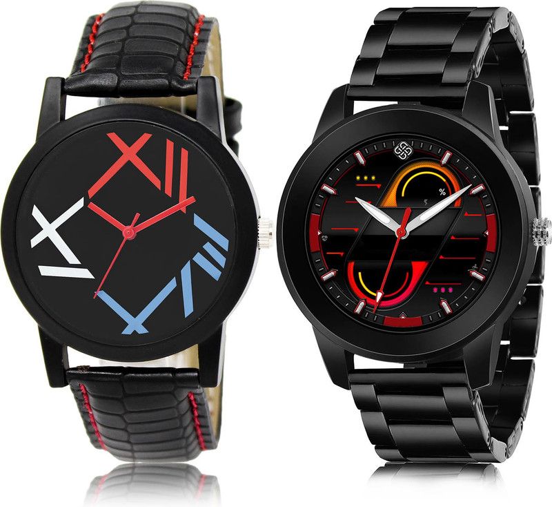 Analog Watch - For Men Contemporary Stylish 2 Watch Combo For Boys And Men - BL46.12-(1-S-20)