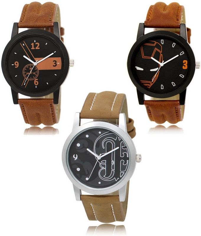 New latest Designer Combo of 3 Analog Watch - For Men LR-01-04-14