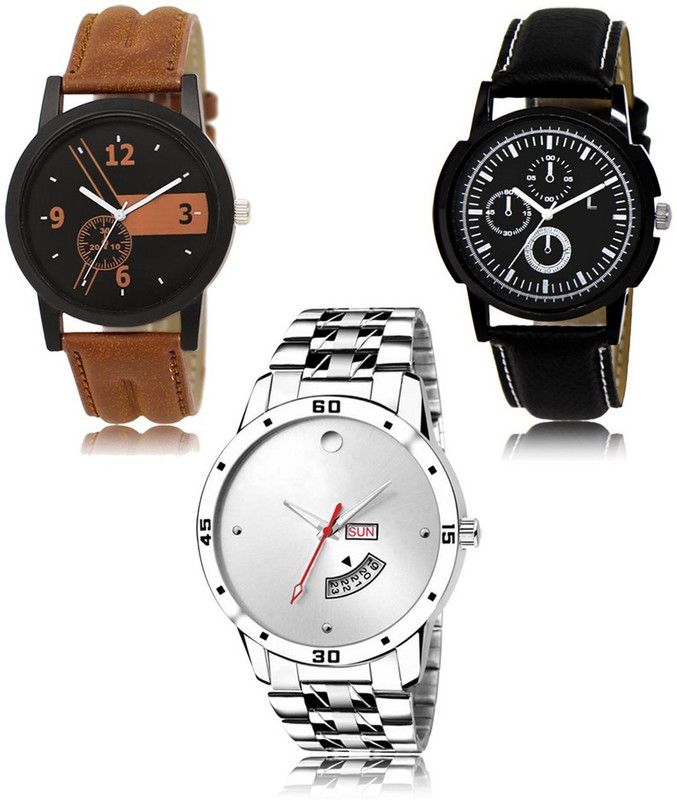 New latest Designer Combo of 3 Analog Watch - For Men LR-01-13-103