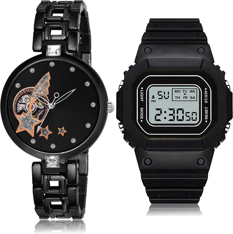 Analog-Digital Watch - For Girls Classical Fashion 2 Watch Combo For Women And Girls - G662-DG28