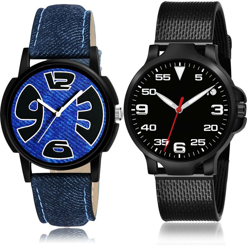 Analog Watch - For Men Latest Present 2 Watch Combo For Boys And Men - B9-(75-S-10)