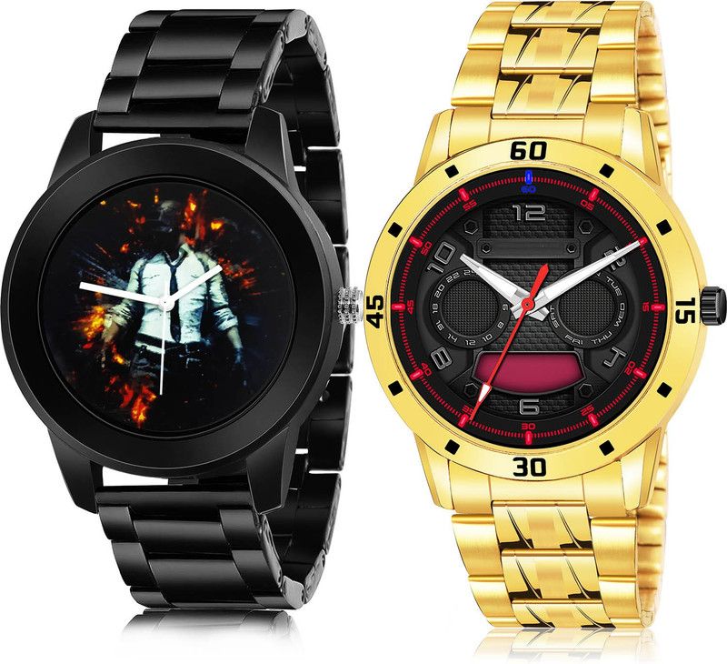 Analog Watch - For Men Classical Fashionable 2 Watch Combo For Boys And Men - B557-(59-S-21)