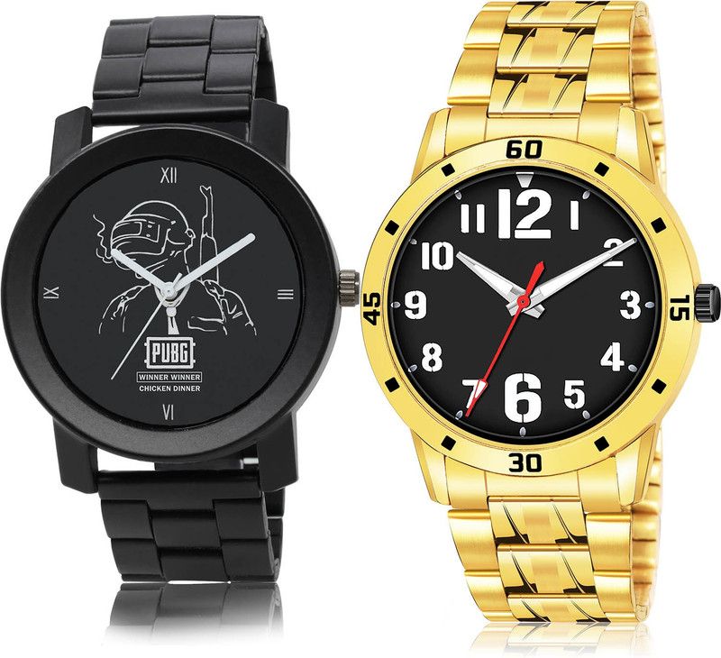 Analog Watch - For Men Latest Unique 2 Watch Combo For Boys And Men - B165-(53-S-21)
