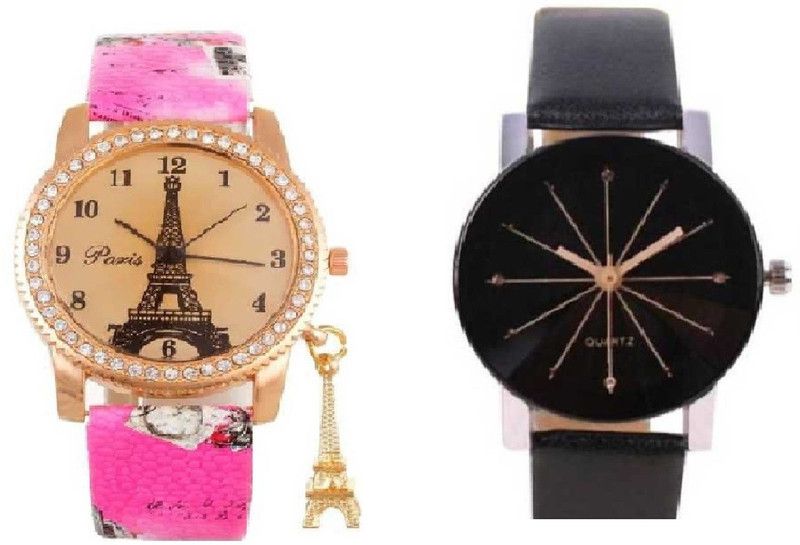 star Combo (Pack of 2) Belt Hybrid Watch - For Girls Watch - For Women Analog Watch - For Women new collection beautiful