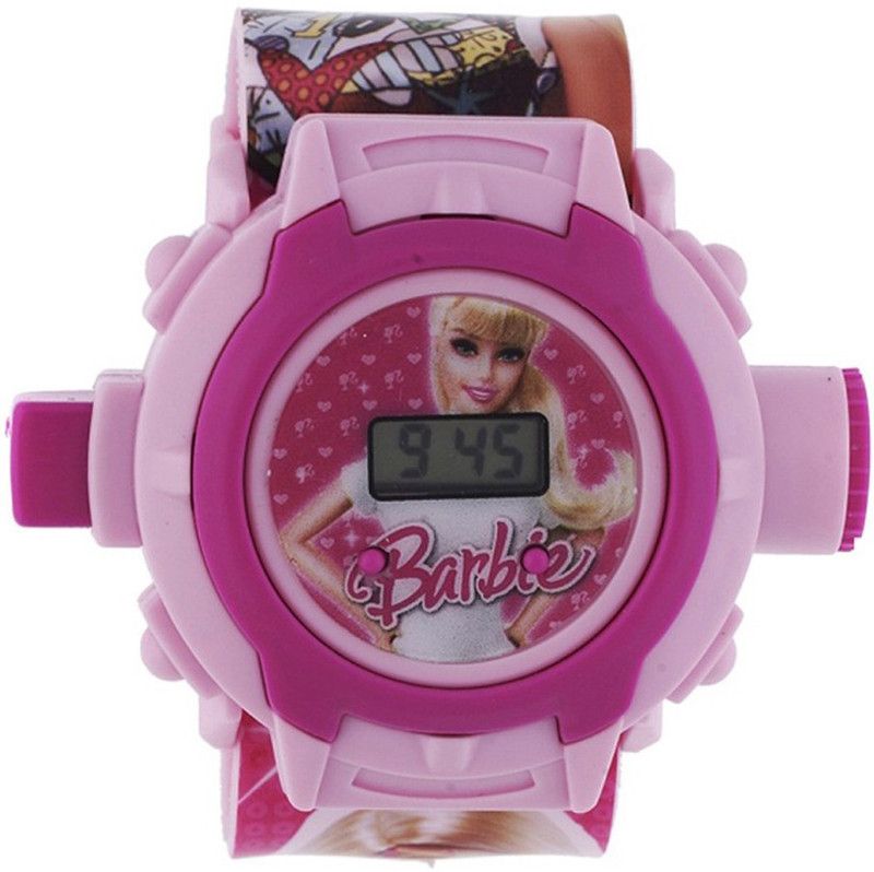 Digital Watch - For Girls Barbie 24 Images Projector Watch
