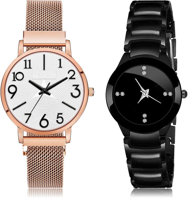 Analog Watch - For Girls Classical Luxury 2 Watch Combo For Women And Girls - GM243-G206