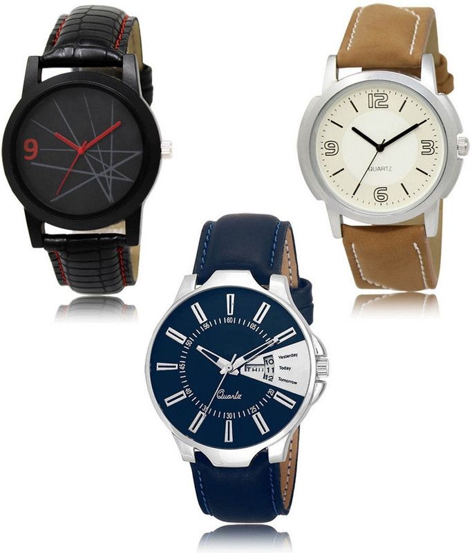 New latest Designer Combo of 3 Analog Watch - For Men LR-08-16-23